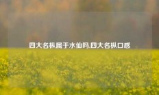 四大名枞属于水仙吗,四大名枞口感