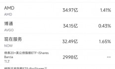 10月24日美股成交额前20：特斯拉业绩强劲股价飙升22%