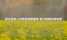 邦达亚洲:11月降息预期重燃 美元指数回落收跌