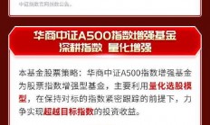 华商基金信心自购2000万丨一图看懂华商中证A500指数增强基金