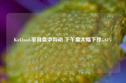 Kirklands家具盘中异动 下午盘大幅下挫5.61%