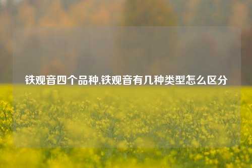 铁观音四个品种,铁观音有几种类型怎么区分