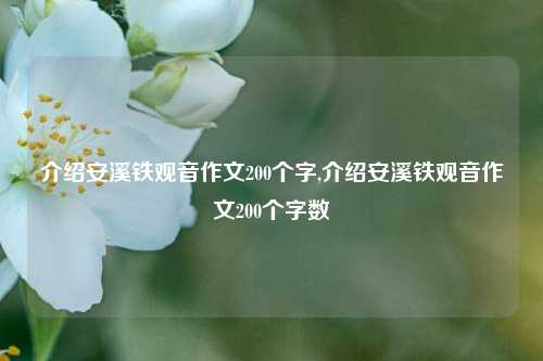 介绍安溪铁观音作文200个字,介绍安溪铁观音作文200个字数