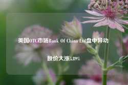 美国OTC市场Bank Of China Ltd盘中异动 股价大涨5.89%