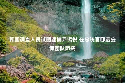 韩国调查人员试图逮捕尹锡悦 在总统官邸遭安保团队阻挠