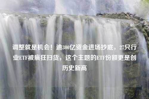 调整就是机会！逾300亿资金进场抄底，27只行业ETF被疯狂扫货，这个主题的ETF份额更是创历史新高