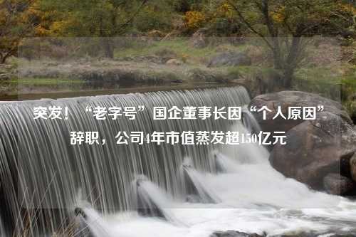 突发！“老字号”国企董事长因“个人原因”辞职，公司4年市值蒸发超150亿元