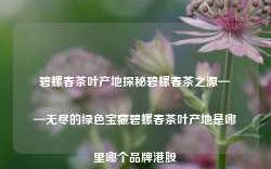 碧螺春茶叶产地探秘碧螺春茶之源——无尽的绿色宝藏碧螺春茶叶产地是哪里哪个品牌港股