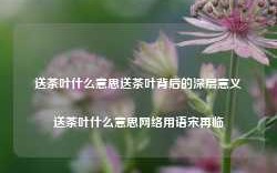 送茶叶什么意思送茶叶背后的深层意义送茶叶什么意思网络用语宋再临