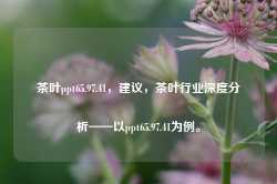 茶叶ppt65.97.41，建议，茶叶行业深度分析——以ppt65.97.41为例。，茶叶行业深度分析报告——以ppt65.97.41为例的解析与建议-第1张图片-福建名茶