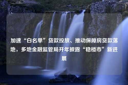 加速“白名单”贷款投放、推动保障房贷款落地，多地金融监管局开年披露“稳楼市”新进展