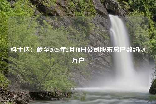 科士达：截至2025年2月10日公司股东总户数约6.9万户