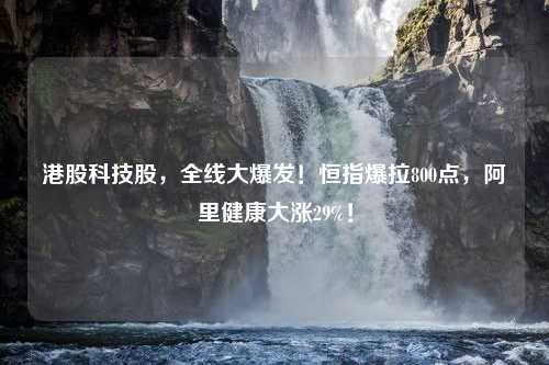 港股科技股，全线大爆发！恒指爆拉800点，阿里健康大涨29%！